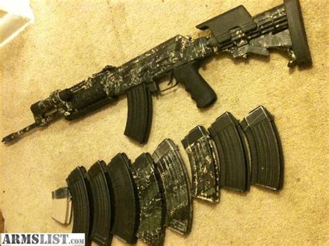 Armslist For Saletrade M10 Ak 47 Custom Camo 9mags Trade For Sks
