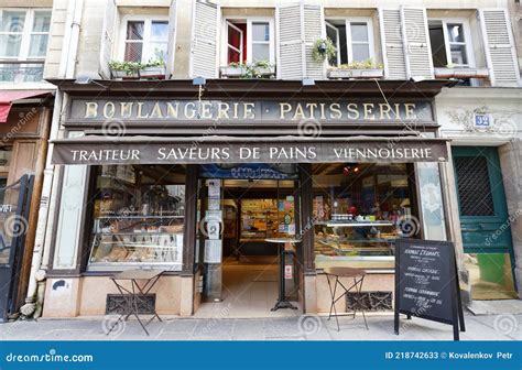 The Traditional French Bakery And Cake Shop Located In Marais District