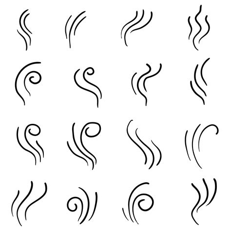 Collection Of Steam Icon For Design Template Smell Sign Wave Logo And