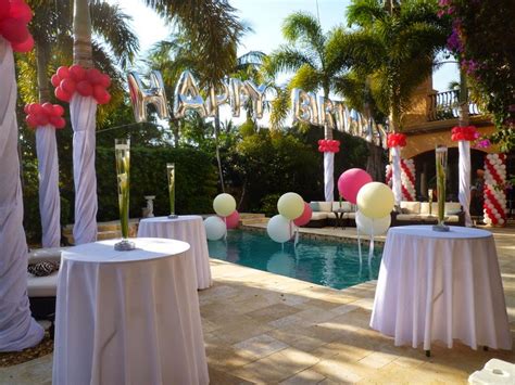 There are modern methods to decorate pool. DreamARK Events Blog: Swimming pool party decoration with ...