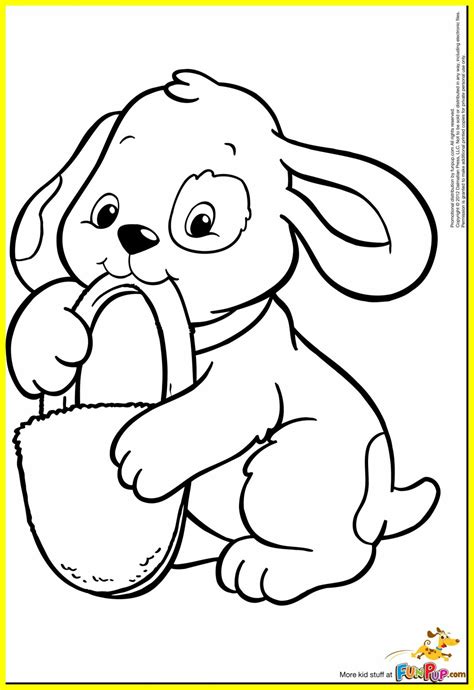 Download Easter Puppy Coloring Pages at GetDrawings | Free download