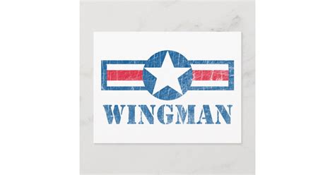 Wingman Vintage Postcard Zazzle