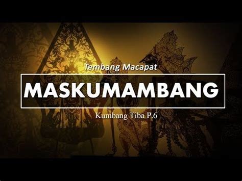 Kalian semua pasti ada yang belum bisa mengartikan ke bahasa jawa kan? Tembang Macapat Maskumambang - Ruang Soal