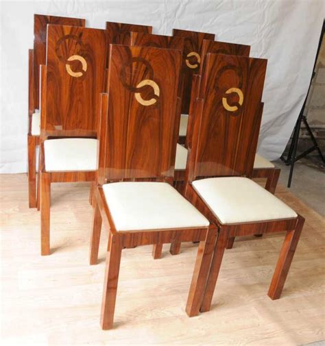 Dining room furniture will reflect your own unique taste and style. Set Art Deco Dining Chairs Inlay Chair 1920s Furniture