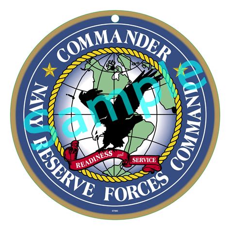 Us Navy Commander Navy Reserve Forces Command Logo Wood Sign Etsy