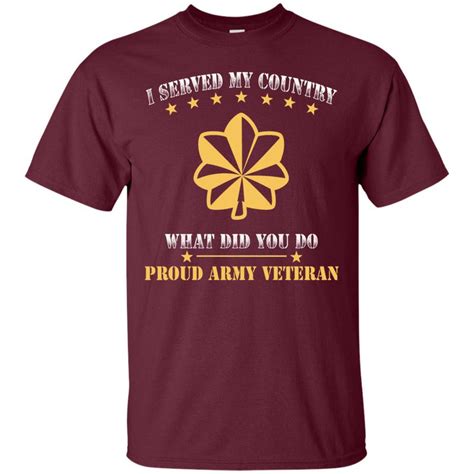 Us Army O 4 Major O4 Maj Field Officer Ranks Men Front T Shirt Proud