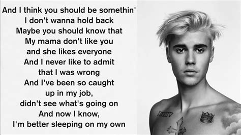 Justin Bieber Love Yourself Lyrics Love Yourself Lyrics Justin