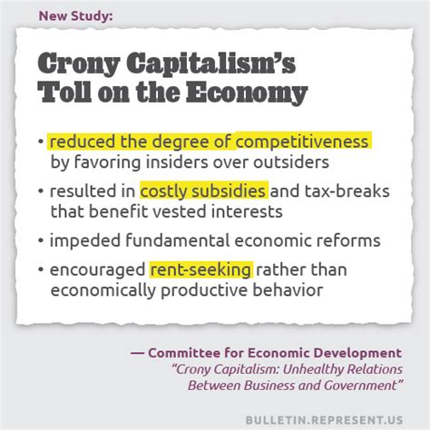 Crony Capitalisms Toll On The Economy The Bulletin