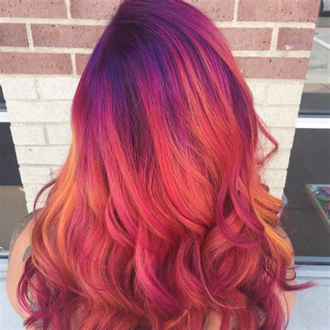 El Cabello Atardecer La Moda De Te Irse El Pelo De Colores