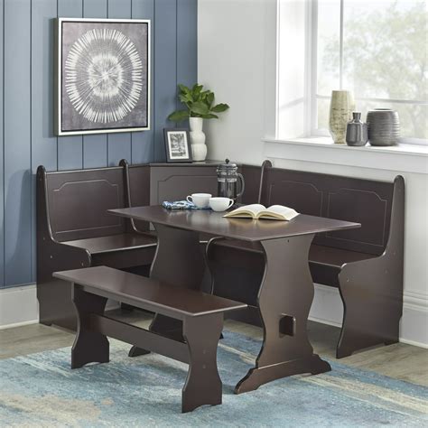 TMS Breakfast Nook 3-Piece Corner Dining Set, Multiple Colors - Walmart
