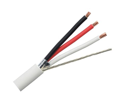 3 Conductor 22 Gauge Shielded Plenum Security Cable Cl3p