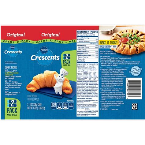 Pillsbury Crescent Rolls Original 2 Pack 16 Ct 16 Oz Reviews 2020