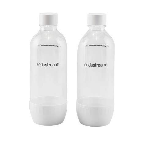 Sodastream 1 Liter Classic White Carbonating Bottle 2 Count