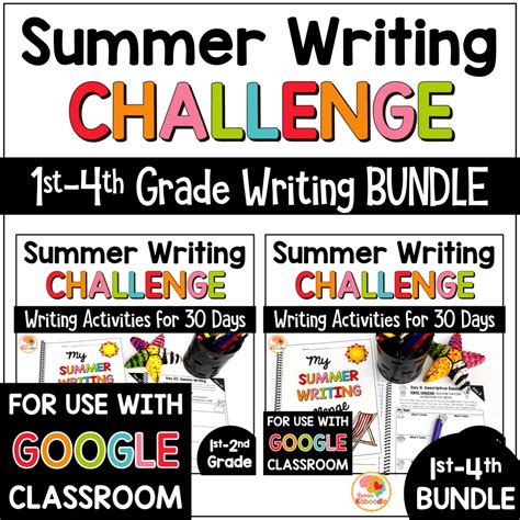 Summer Writing Activities 30 Day Summer Writing Challenge Bundle For