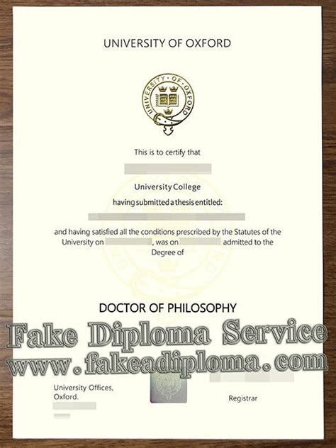 Copy University Of Oxford Fake Degree Certificate Onlinefake Diploma