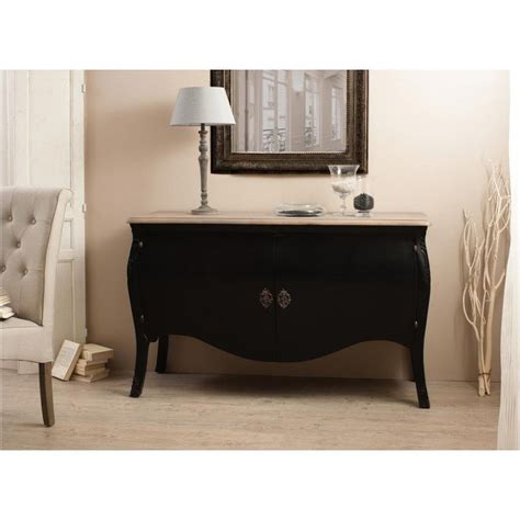 Buffet bas bristol 2 portes et 4. buffet bas 2 portes noir baroque manguier 140x50x87 cm ...