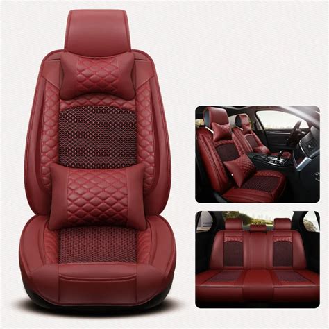 leather and ice silk universal car seat cover automobiles seat covers for lexus es250 es300 es350