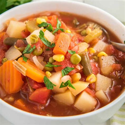 Crock Pot Vegetable Soup The Country Cook