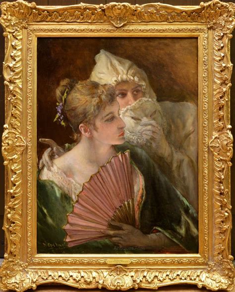 Antiques Atlas Masquerade 19th Century French Oil Painting