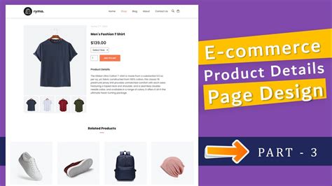 Ecommerce Website Product Details Using HTML CSS JavaScript