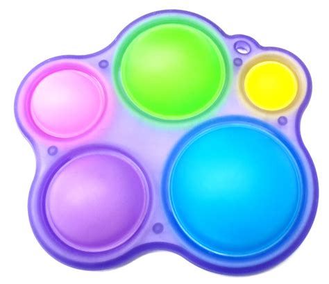 Rainbow Bubble Popping Simple Dimple Fidget Sensory Toy Trimex