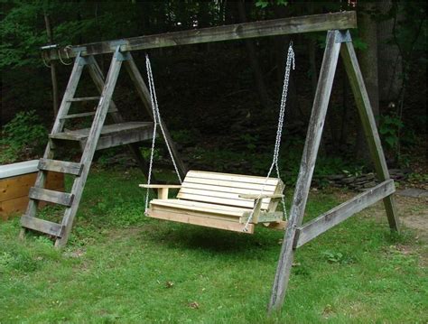 Make An Old Swingset Into A Two Person Hanging Swing Diy Porch Swing Diy Porch Swing Plans