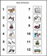 Schedule Pictures For Autistic Students