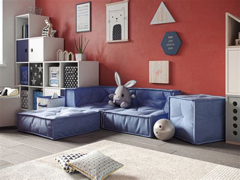 Rated 4 out of 5 stars. Nature Kid: MyColorCube Kindersofa-Modul mit Lehne in blau ...