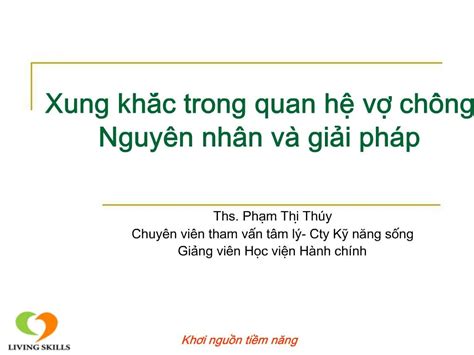 PPT Xung Kha C Trong Quan H Vo Ch Ng Nguy N Nh N Va Gii Pha P PowerPoint Presentation ID