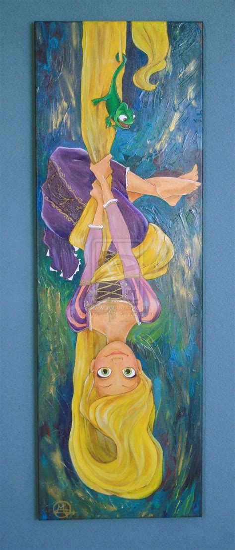 Marjoleinart On Deviantart Disney Canvas Art Tangled Painting