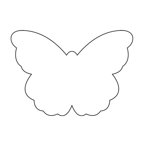Butterfly Outline Butterfly Template Butterflies And Decoration On