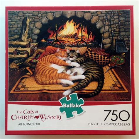 Frederick the literate by the cats of charles wysocki 750 piece jigsaw puzzle read more. Charles Wysocki Cats 750 Piece Jigsaw Puzzle "All Burned ...