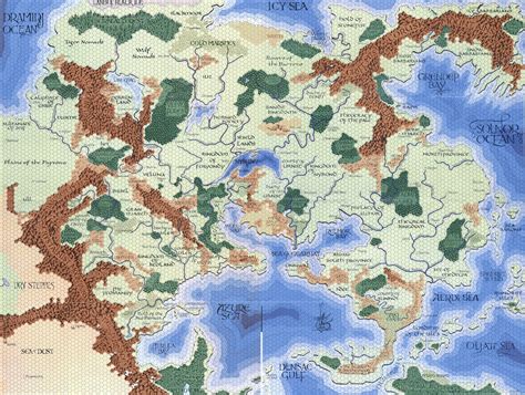 Greyhawk Fantasy Map Fantasy World Map Adventure Map