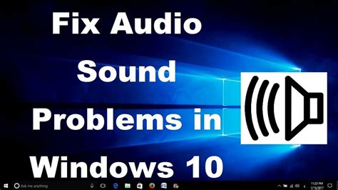 How To Fix Audio Sound Problem In Windows 10 2 Methods Youtube