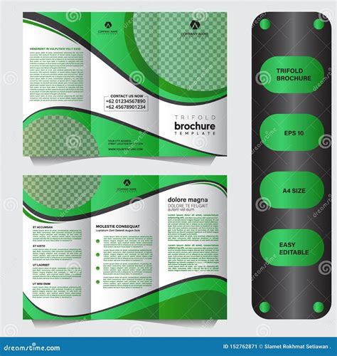 6 Page Business Three Fold Brochure Template Modern And Professional