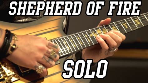 Synyster Gates Shepherd Of Fire Solo YouTube