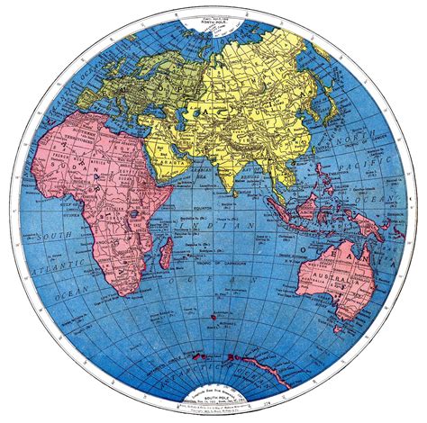 Printable World Map Circle Clip Art Library