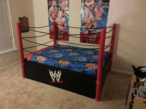 Full Size Wwe Bed I Make These Wwe Bedroom Decor Wwe Bedroom Boys