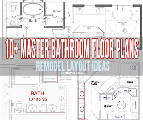 Master Bathroom Floor Plan Ideas Ann Inspired