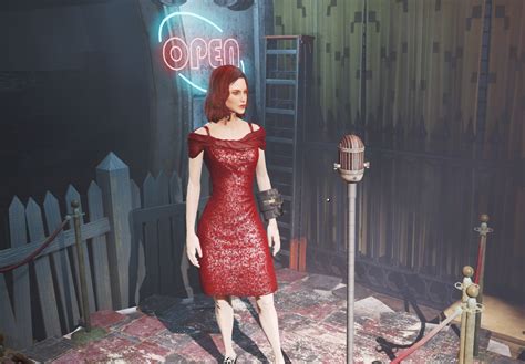 Red Sequin Dress Fallout 4 Fo4 Mods