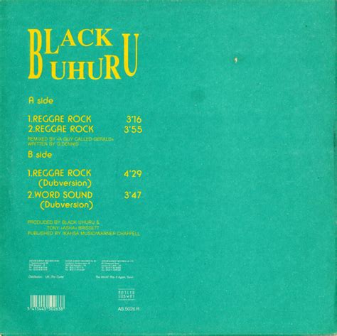 Black Uhuru Reggae Rock A Guy Called Gerald Mixes