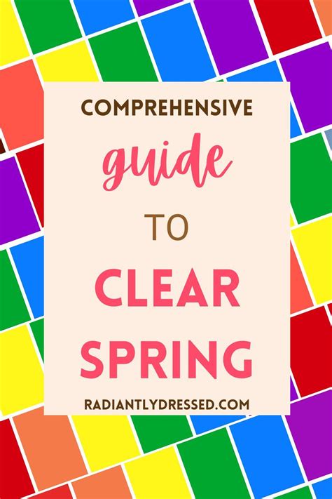 All About Clear Spring Explore The 12 Seasons At Radiantly Dressed