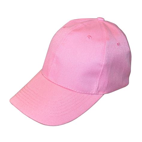 New Baby Pink Adjustable Baseball Cap Uk Clothing