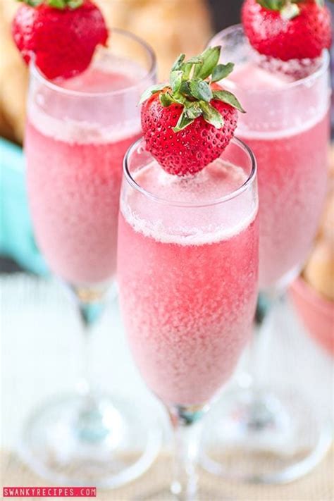 Strawberry Cream Mimosa Swanky Recipes
