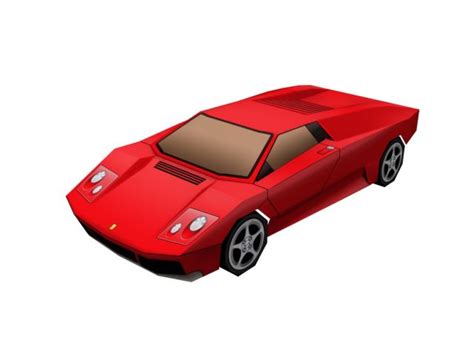 Infernus Papercraft Model Old Sports Cars Paper Models Grand Theft Auto