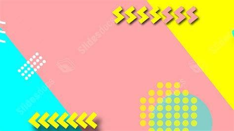 Splice Memphis Color Block Simple Geometric Powerpoint Background For
