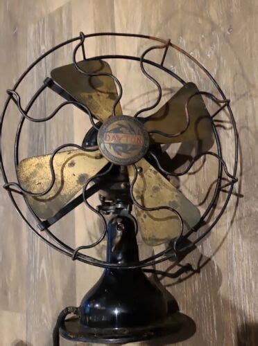 C 1915 Dayton Model 367 Fan 12 Span Brass Blades And Cage Parts A13
