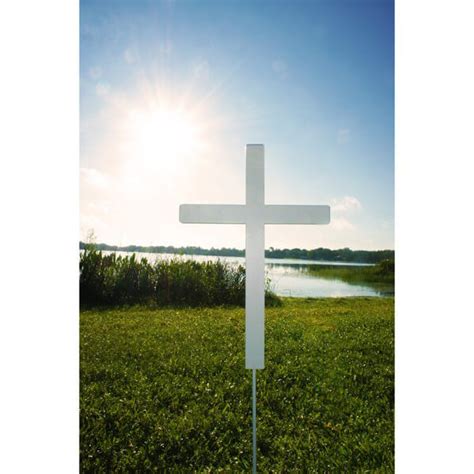 I made this cross for my mother in laws fireplace hearth. Easter Yard Cross | Aluminum Powder Coated Cross