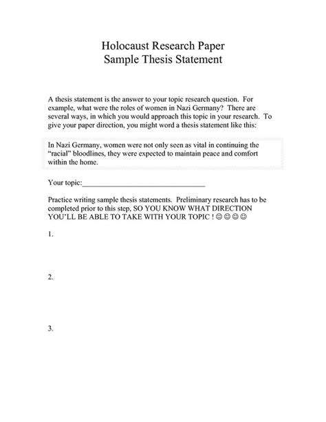 Each research paper example or essay has a title and a list of references. Example of A Thesis Statement for Research Paper | Thesis ...