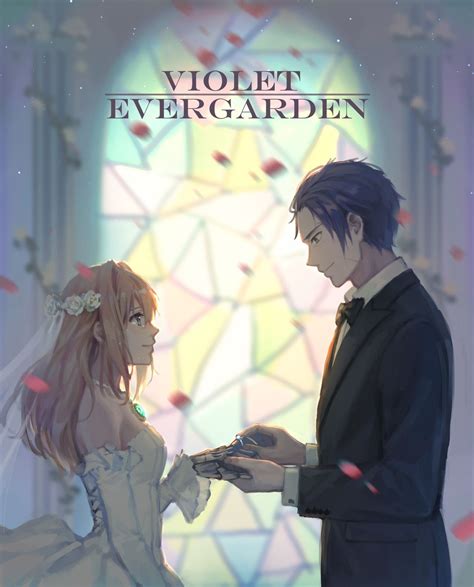 Violet Evergarden And Gilbert Bougainvillea Violet Evergarden Anime